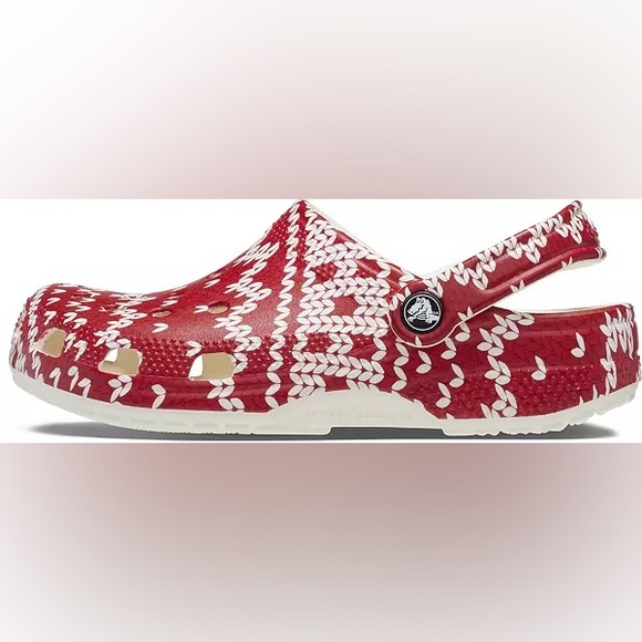 Mens red holiday CROCS *NIB PERFECT FOR AN UGLY SWEATER PARTY! - Picture 3 of 4